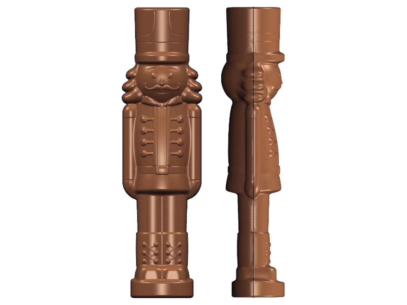 Moule chocolat - 2 soldats casse-noisette