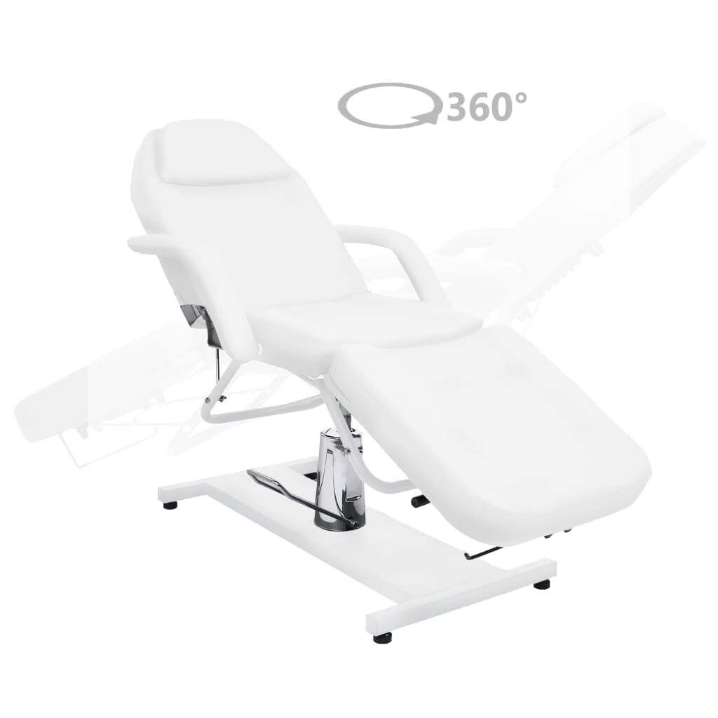 vidaXL Massagetafel, Wit, 180x62x(87-112) cm