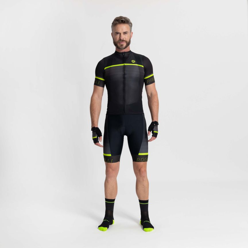 Rogelli Hero 2 Cykeltrøje Sort/Gul