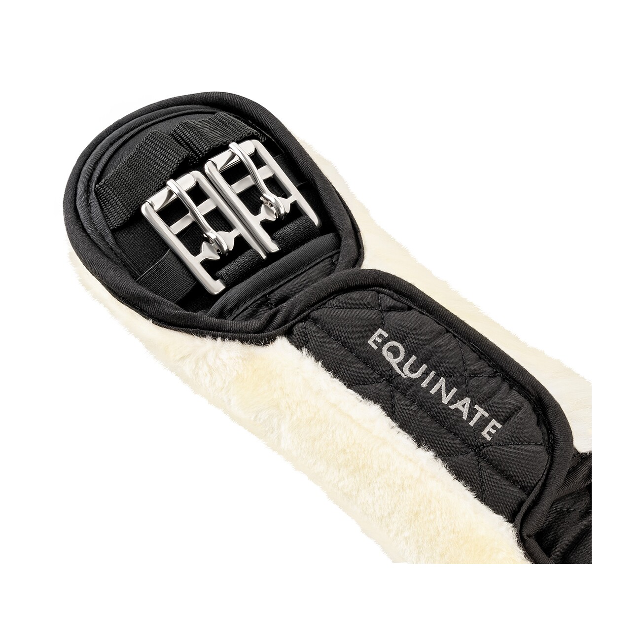 Equinate Kurzgurt Lakewood mit abnehmbaren synthetischem Lammfell 50 cm