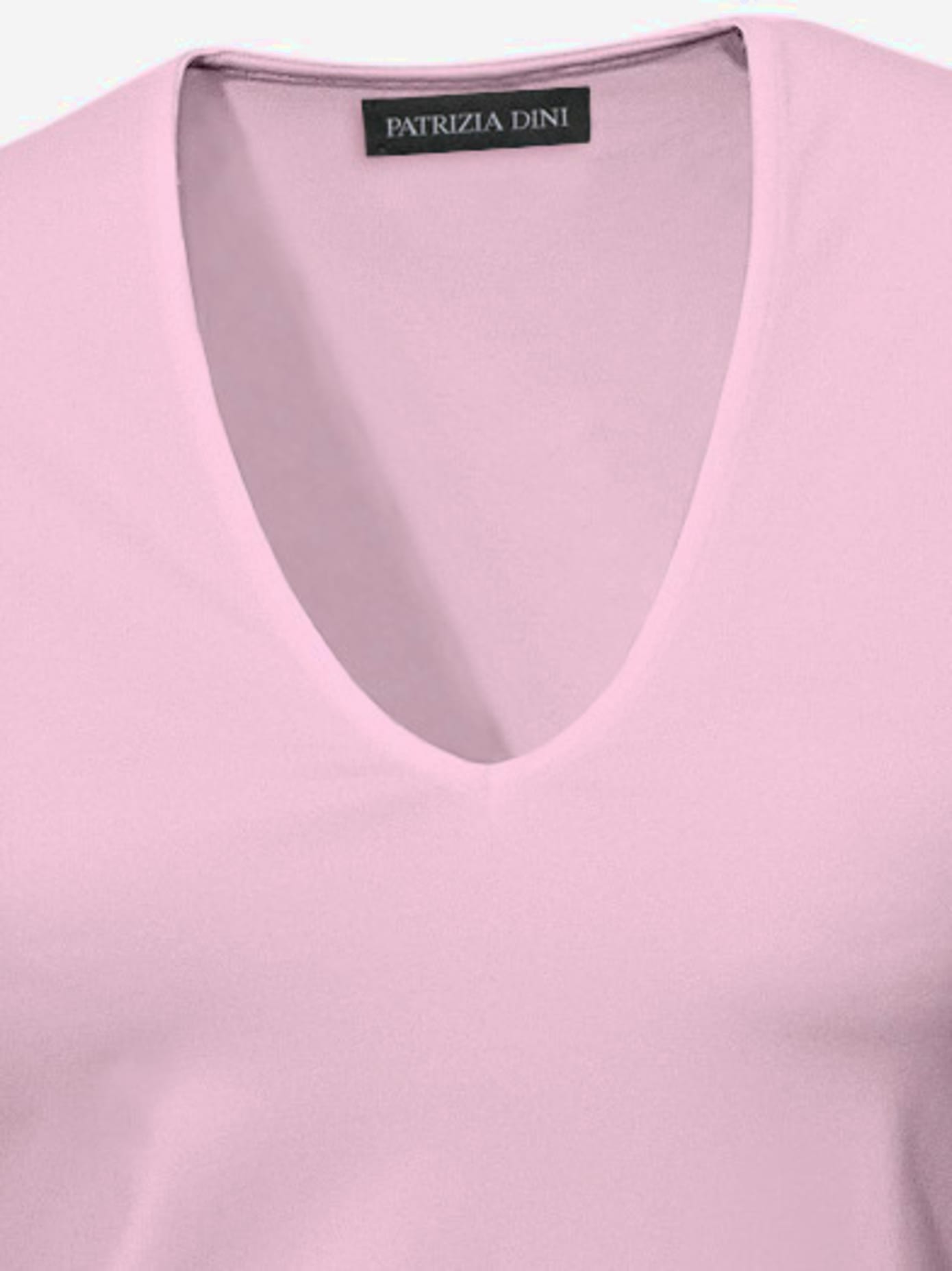 T-shirt en v manches mi-longues et encolure en v féminine