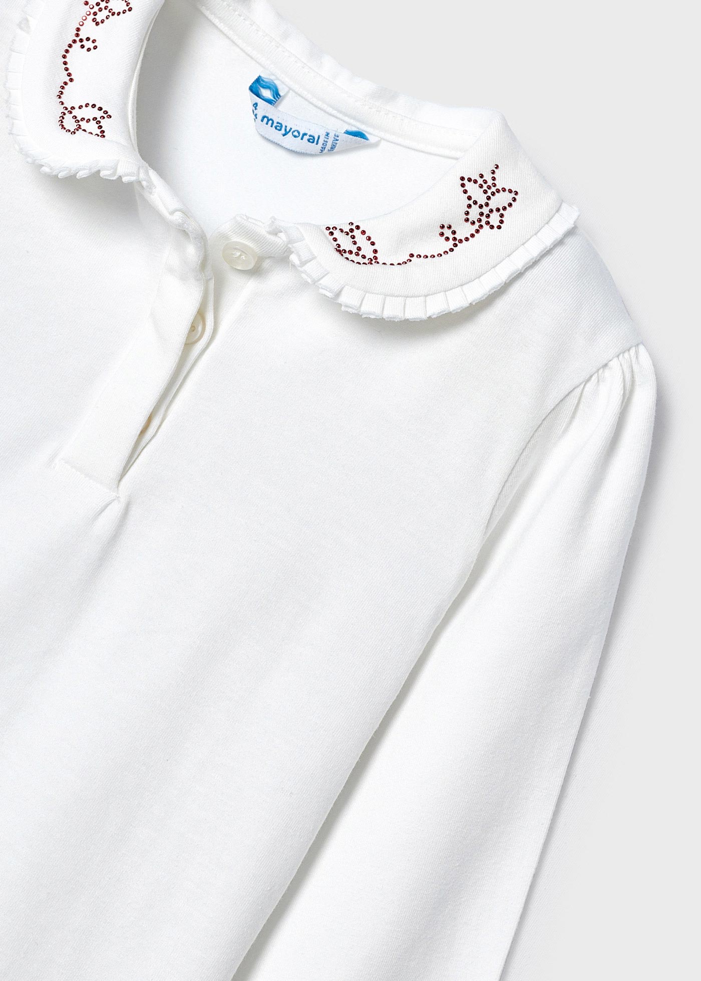 Camisa polo feminina Better Cotton com gola bordada