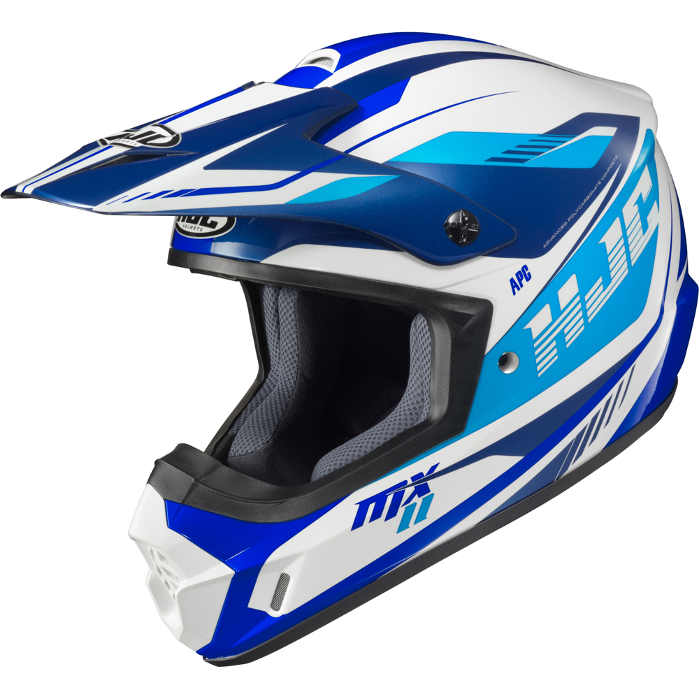 HJC - Casque CS-MX II Drift MC2 / Blanc / Bleu / Turquoise