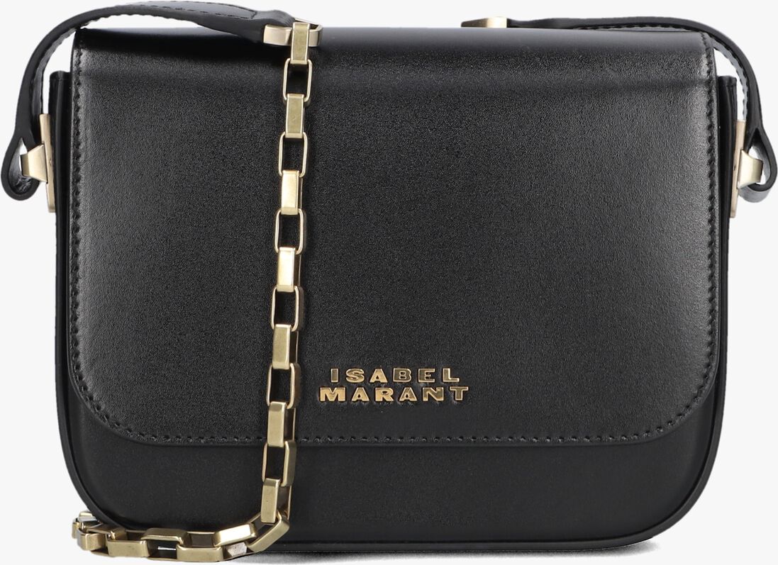 zwarte isabel marant schoudertas lizza small
