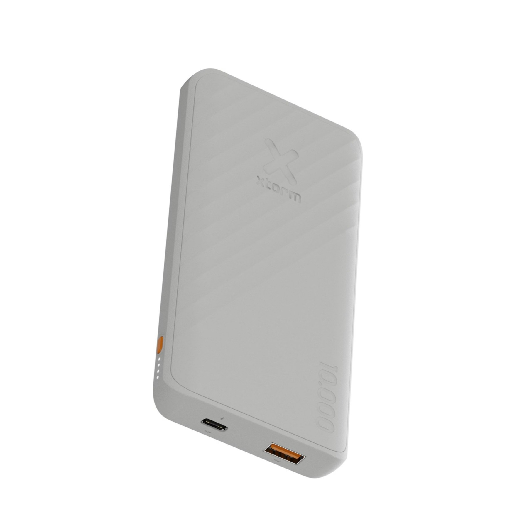 (15W) 10000mAh Go2 Series USB C / USB A Powerbank Fast Charge Ladegerät (XG2100) - Ash White