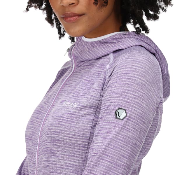 Veste polaire randonnée REGATTA W YONDER HOODY LIGHT AMETHYS