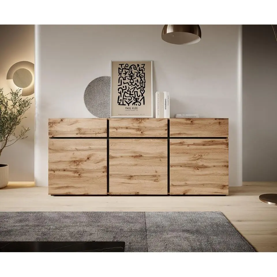 Meubella - Dressoir Cainan - Eiken - 180 cm