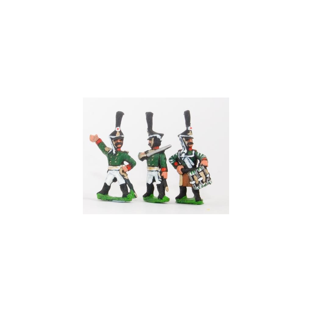 Russian 1813-15: Command: Grenadier Officer, Standard Bearer & Drummer