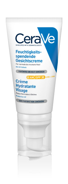 CERAVE Feuchtigkeitsspendende Gesichtscreme Creme LSF30 Tb 52 ml