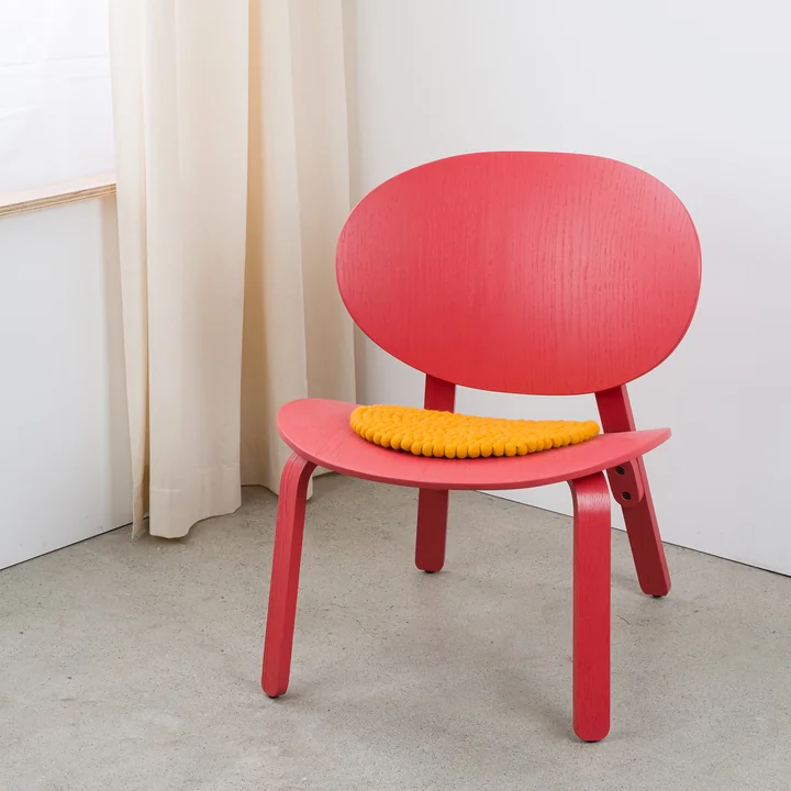 myfelt - Mats Sitzauflage Ø 36 cm, orangerot