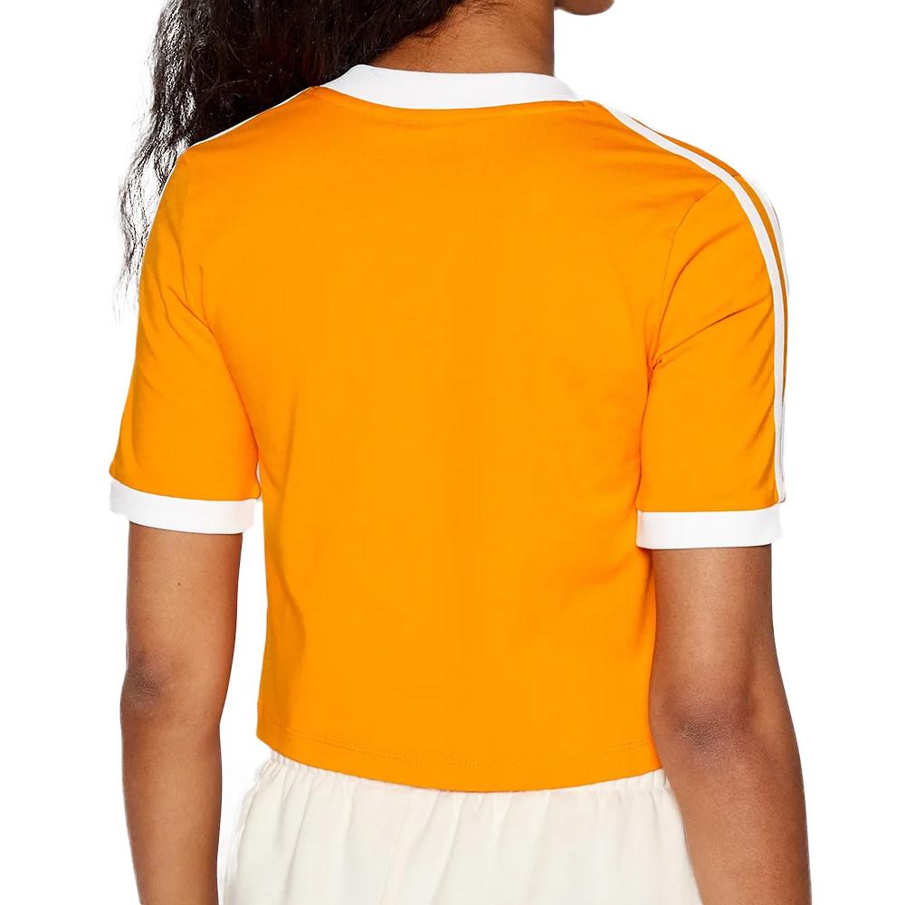 Adidas T-shirt Orange Femme Adidas Cropped