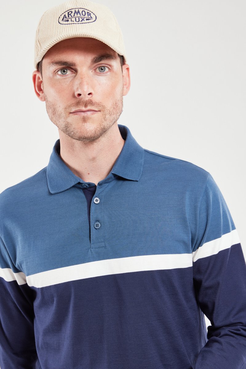 Polo bicolore - coton lourd