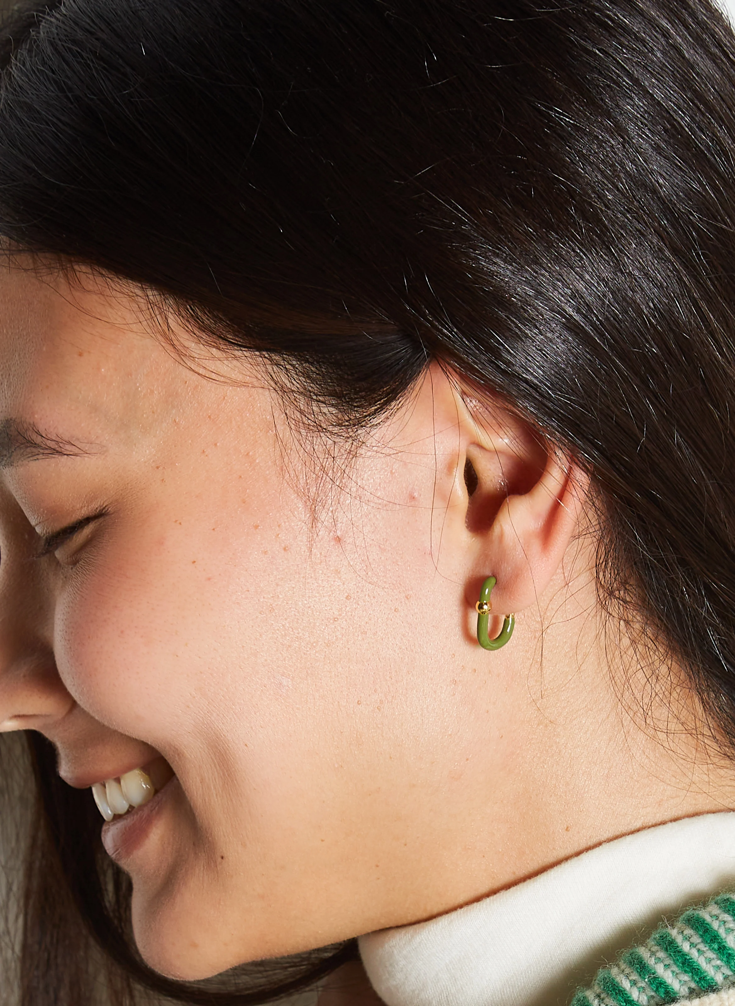 MINI GEORGY - Boucles d'oreilles fermées| Vert