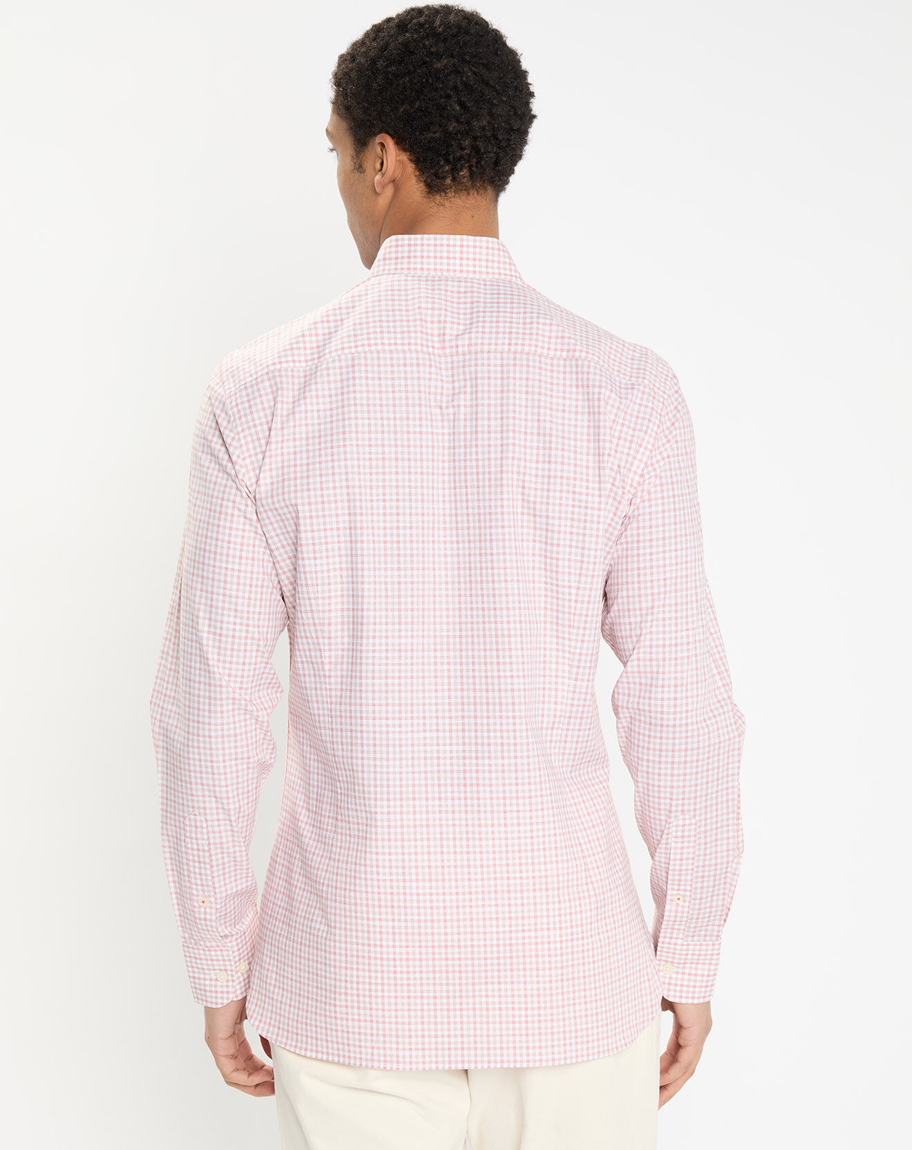 Hackett London Chemise Slim Fit à vichy tricolore orange moyen
