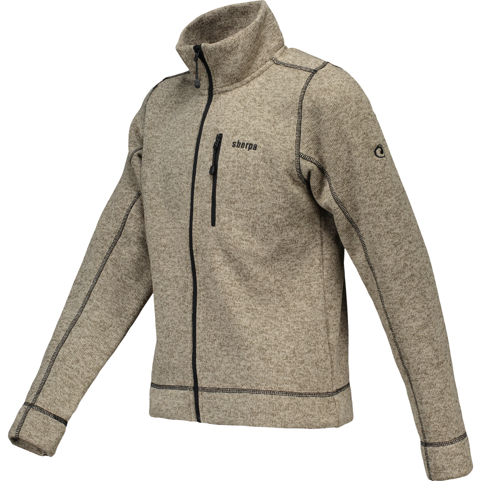 Sherpa Kinder Strickfleecejacke Methok beige