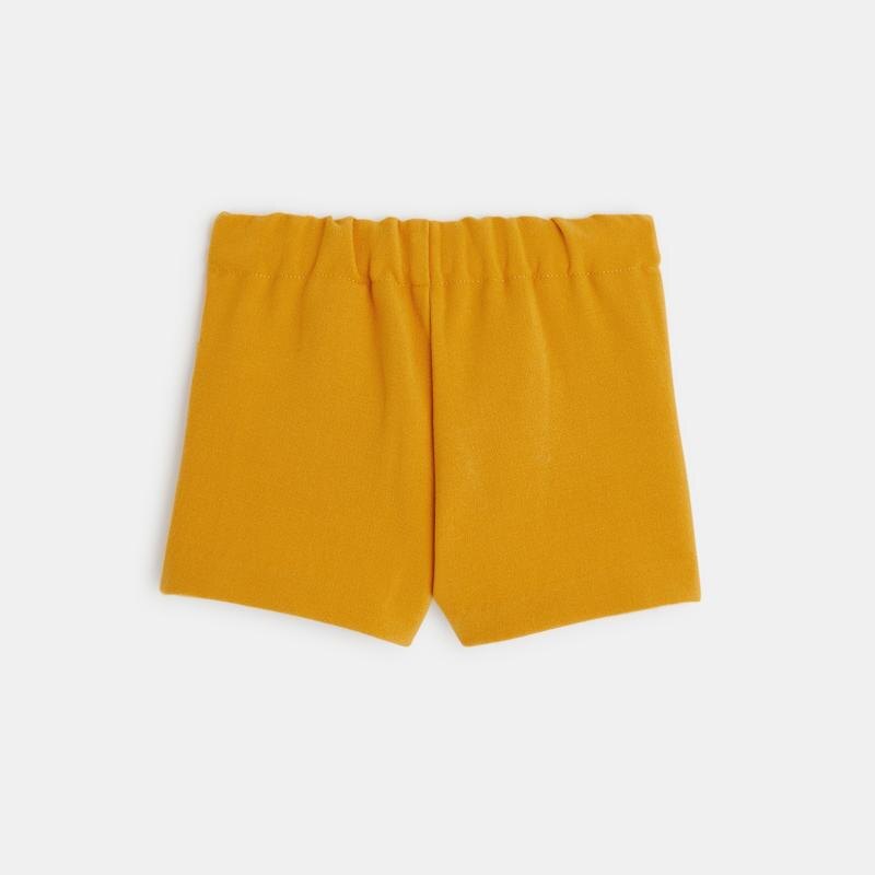 Short à pans effet jupe jaune bébé fille Jaune