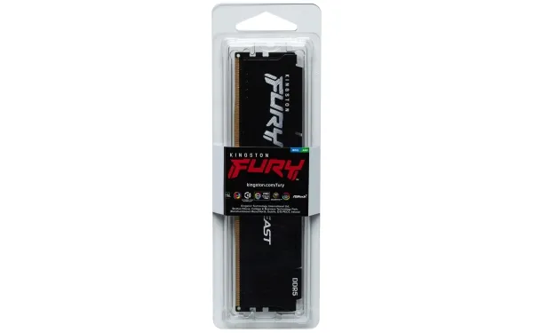 Kingston FURY Beast - DDR5 - modul - 32 GB - DIMM 288-PIN - 6400 MHz / PC5-51200 - CL32 - 1.4 V - ikke bufferet - on-die ECC - sort
