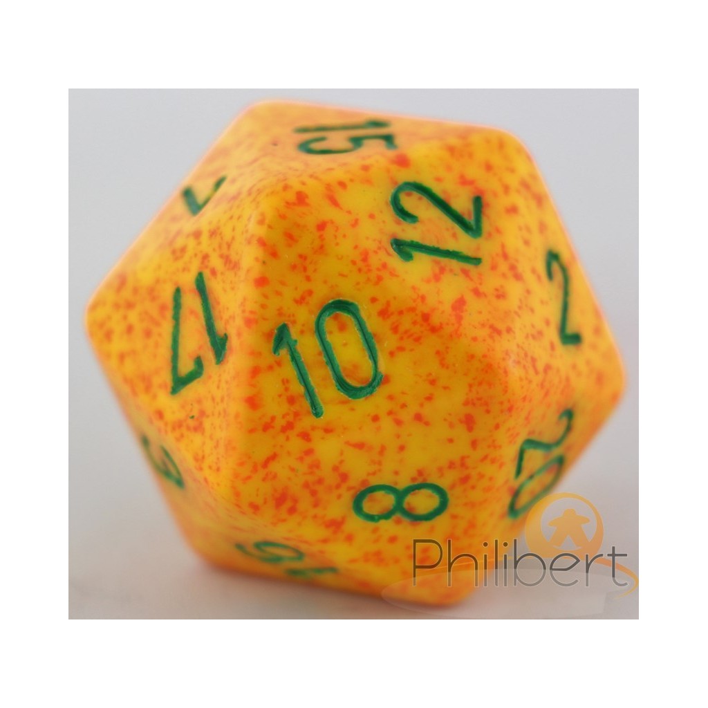 Dé 20 Faces Speckled 34mm