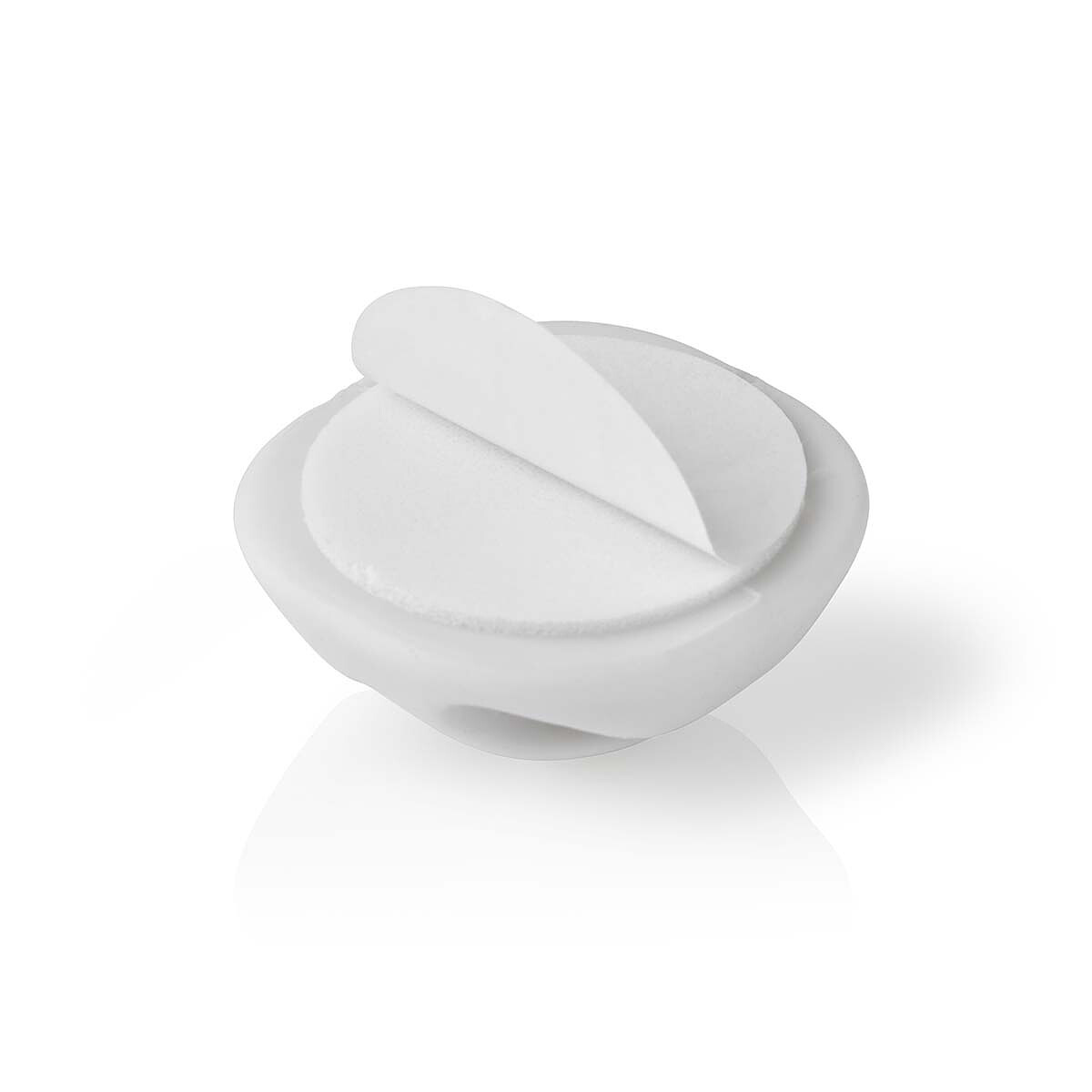 Nedis Lot de 4 Mini clips de câbles - 3 slots jusqu'à 5.3 mm - Blanc