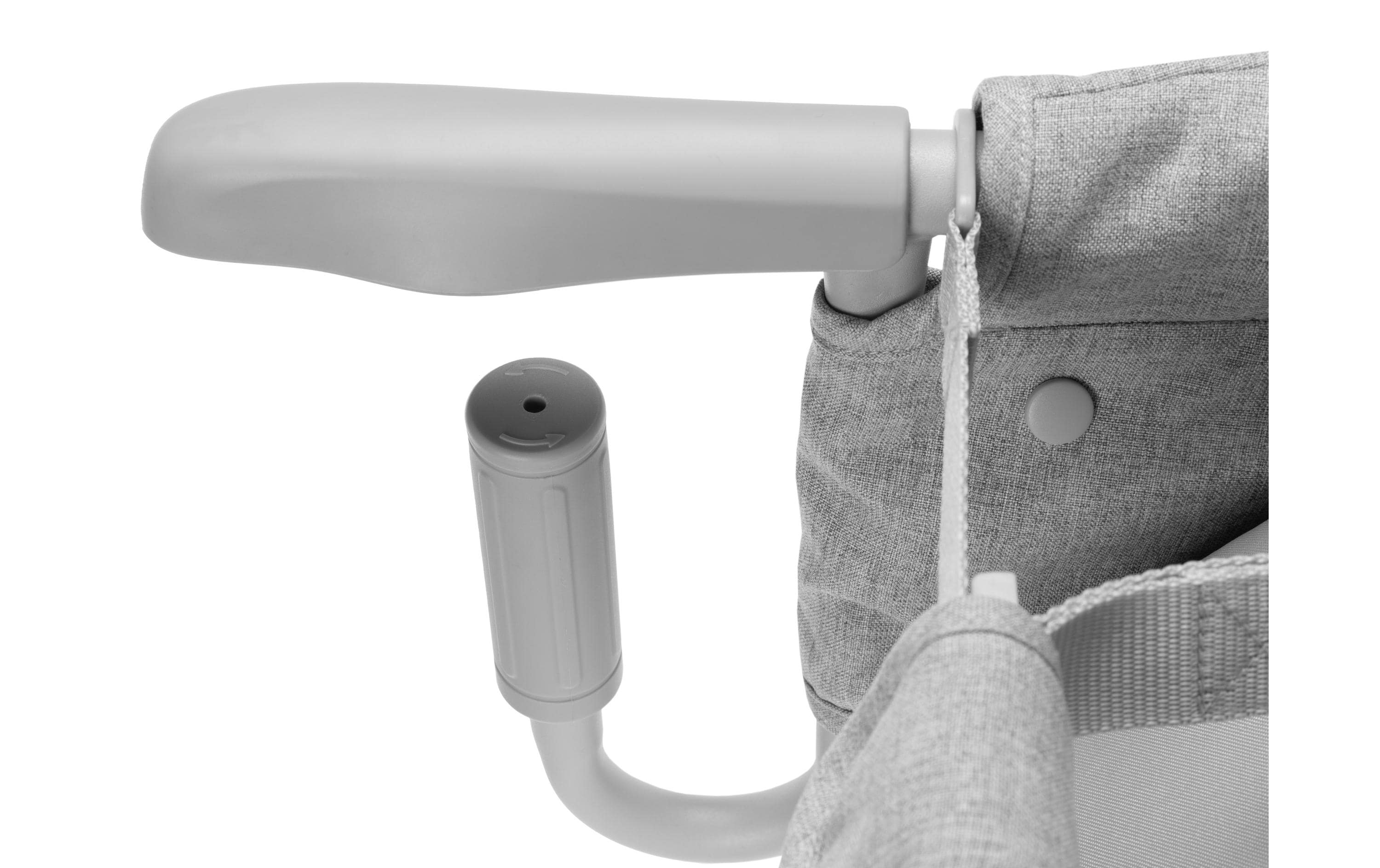 Tischsitz GrauBequemer und kompakter Sitzschutz für Babys