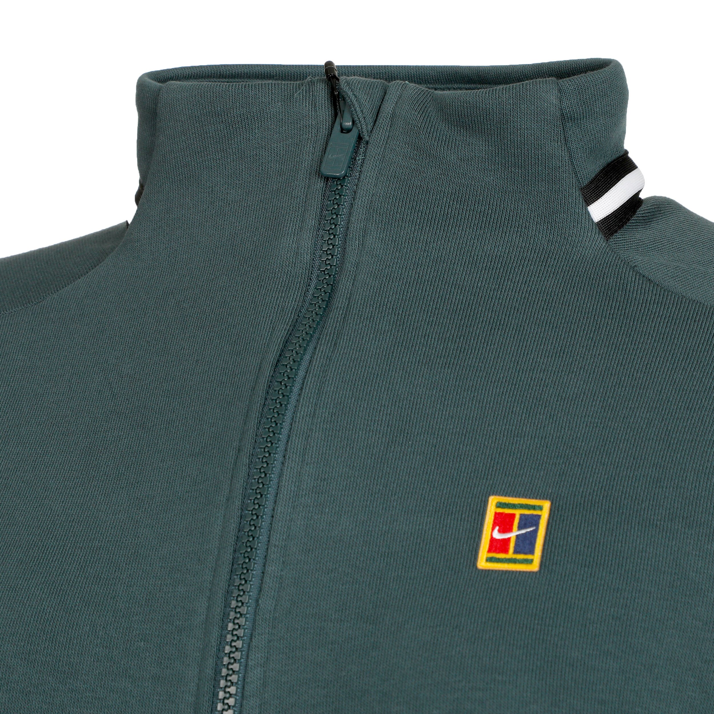 Nike Dri-Fit Court Heritage Half-Zip Fleece Haut Manches Longues Femmes - Vert