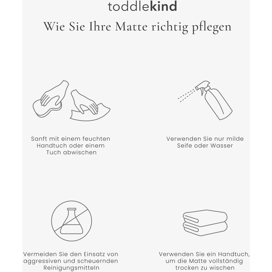 toddlekind Prettier Puzzle Spielmatte Linear Linen 120 x 180 cm
