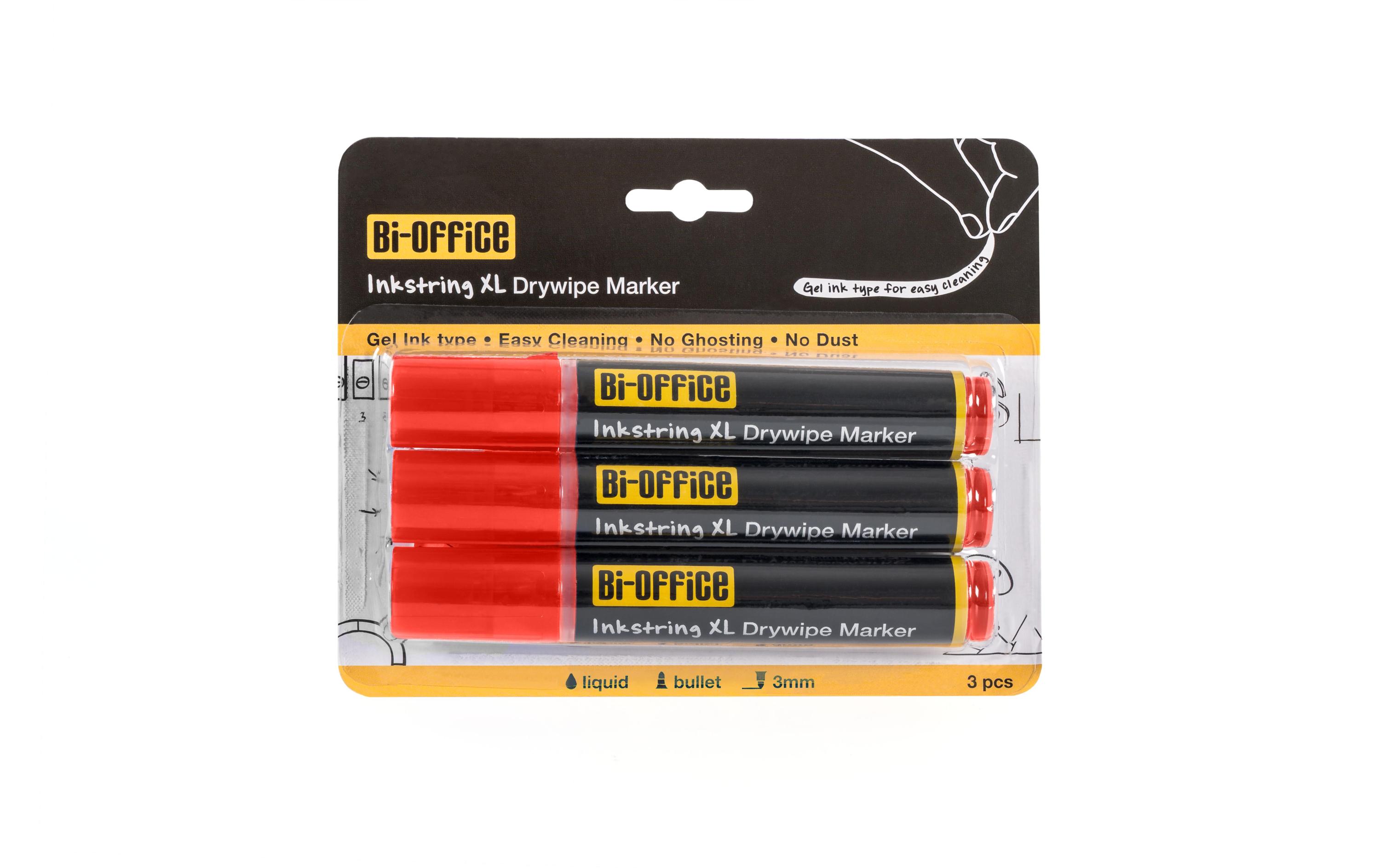 Whiteboard-Marker Inkstring Rot, 3 StückMarker für Whiteboards