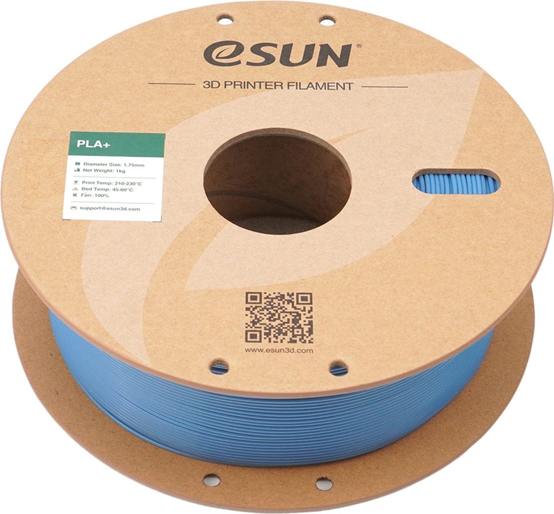eSUN  PLA+ Haze Blue, 1,75 mm / 1000 g    PLA-Filament mit verbesserten physikalischen Eigenschaften in Haze Blue