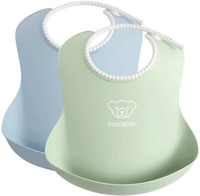 Babybjörn Smekker 2-pack, Blekgrønnn/Blekblå