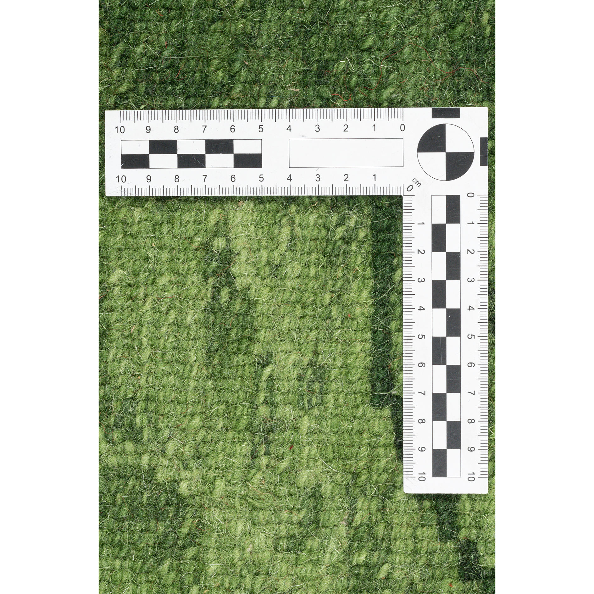 Teppich DOMAS - grün - Schurwolle - 60x90 cm