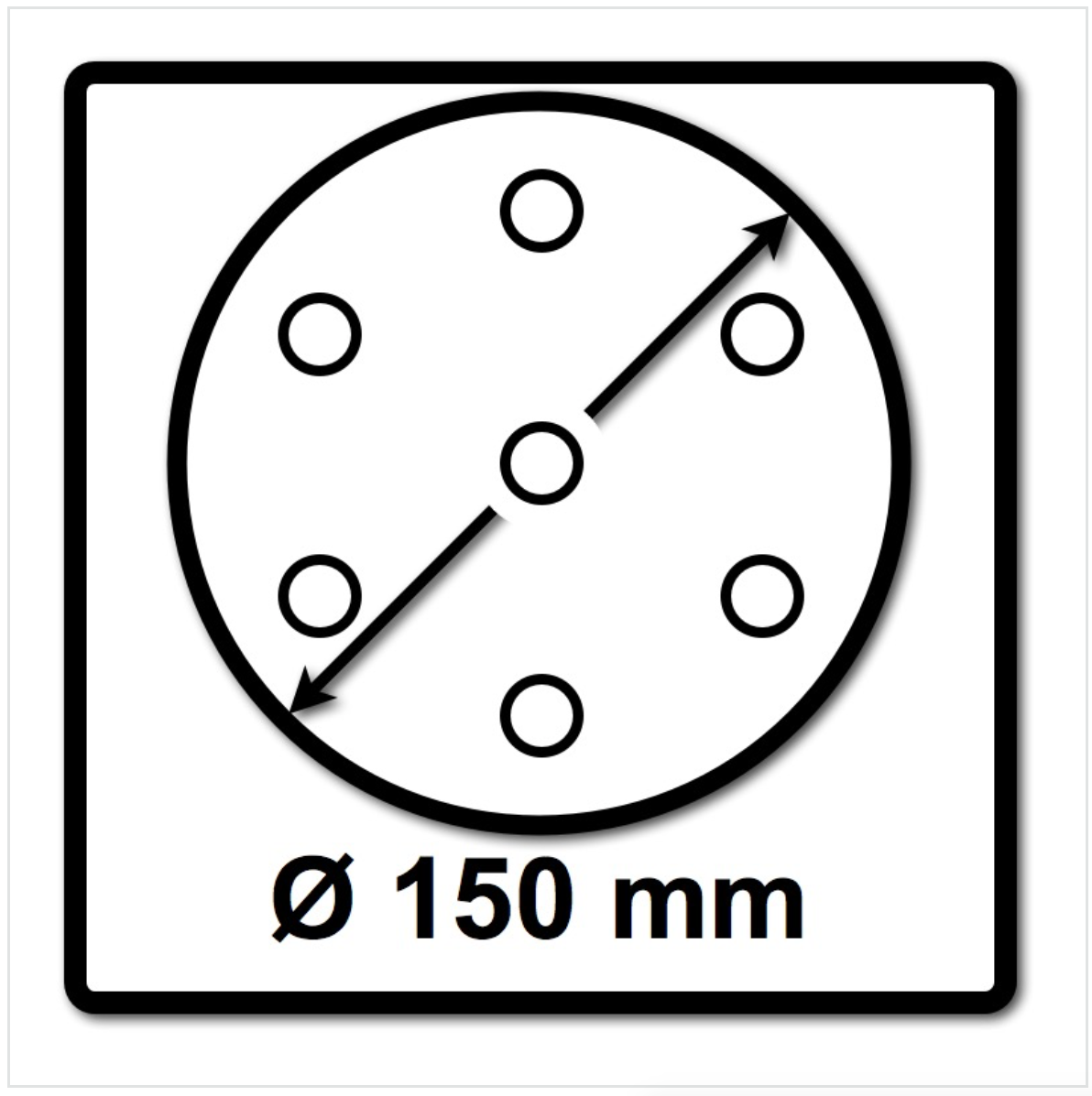 Festool STF D150/48 Rubin2 schuurschijven RU2/50, P80, 150 mm / 50 stuks (575188) - nieuwe versie van 499119