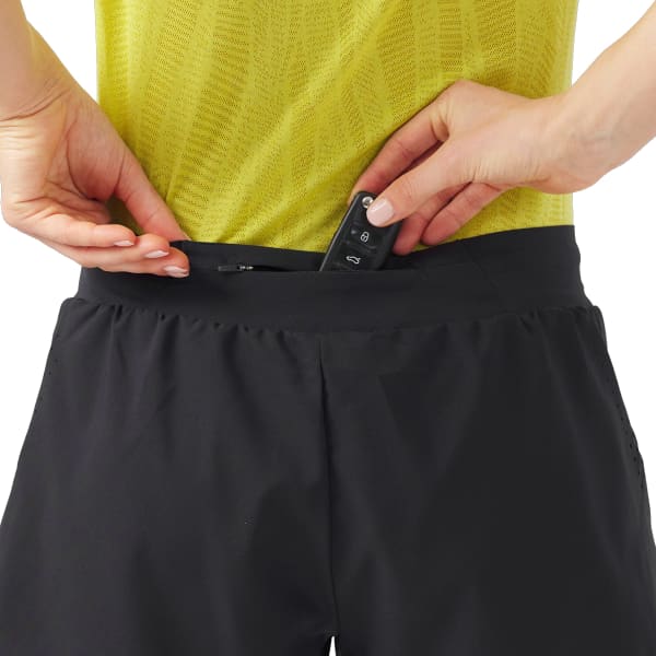 Short running ODLO ZEROWEIGHT 3 INCH 2 IN 1 SHORT W BLACK