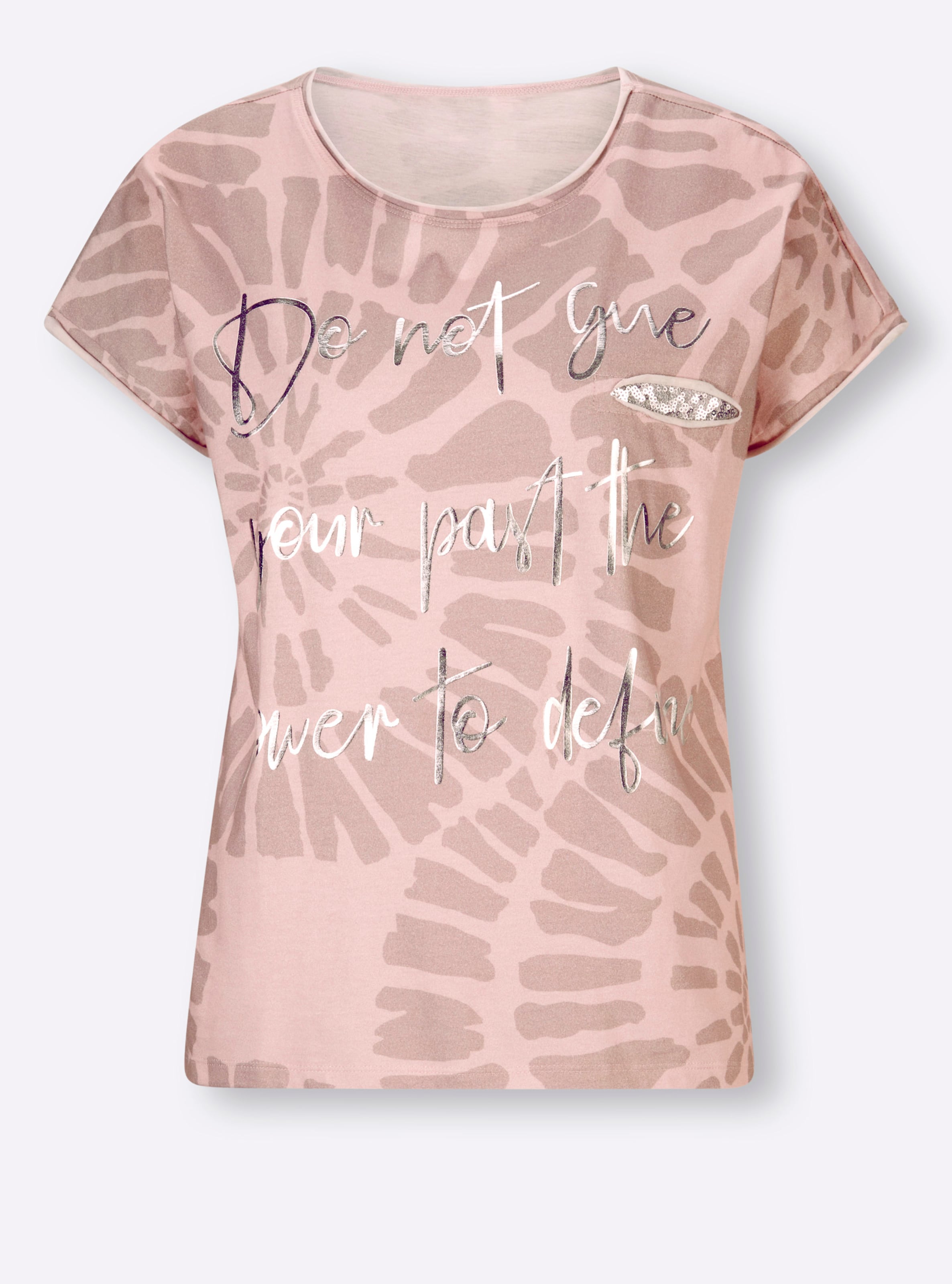 heine Druck-Shirt in hortensie-bedruckt