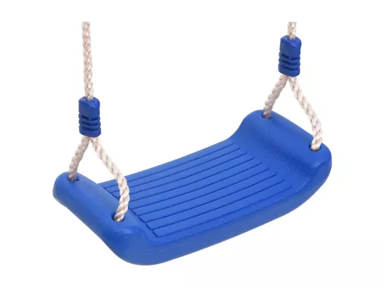 Sièges de balan?oire avec cordes 2 pcs bleu 37x15 cm PE