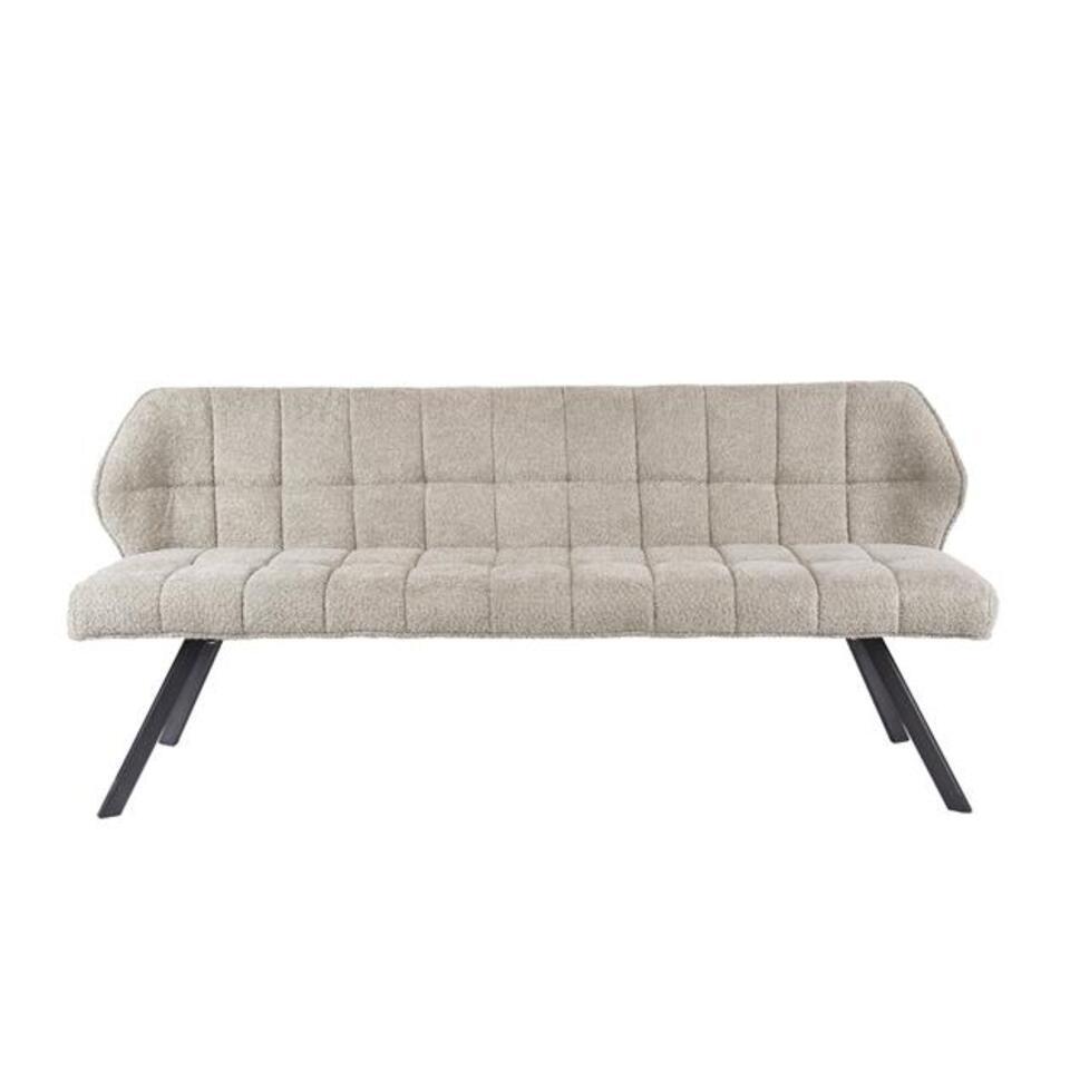 Hoyz Collection - Eetkamerbank Raster - Boucle Zandkleur