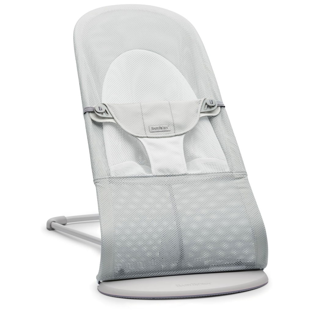 BabyBjörnBabyBjörn   Babywippe Balance Soft Mesh weiss/silber