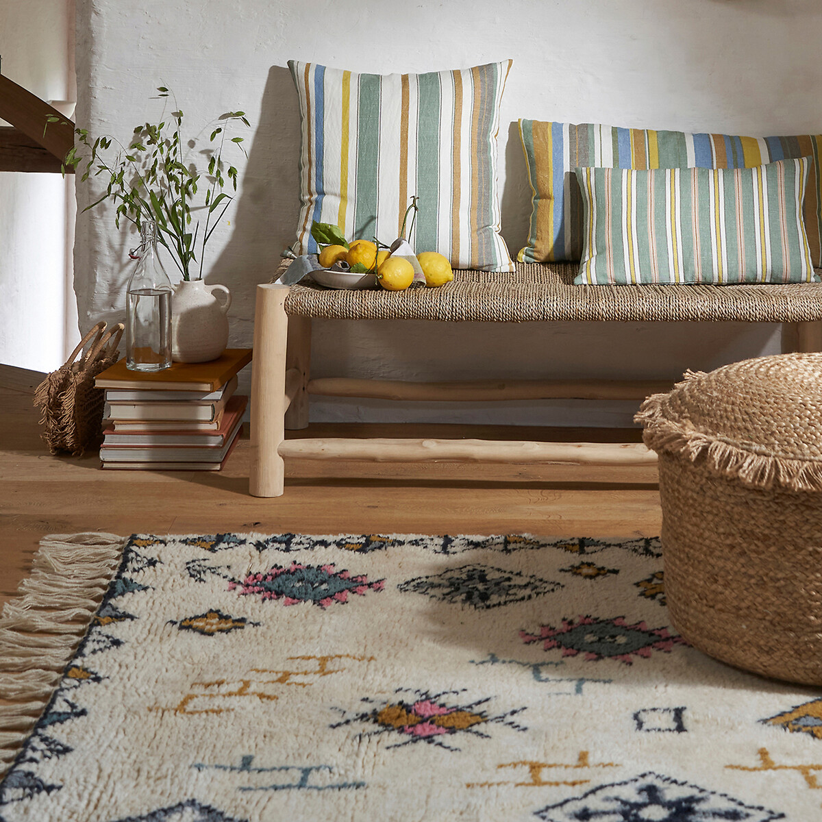 LA REDOUTE INTERIEURS<br>Tapete de lã estilo berbere, Jalna