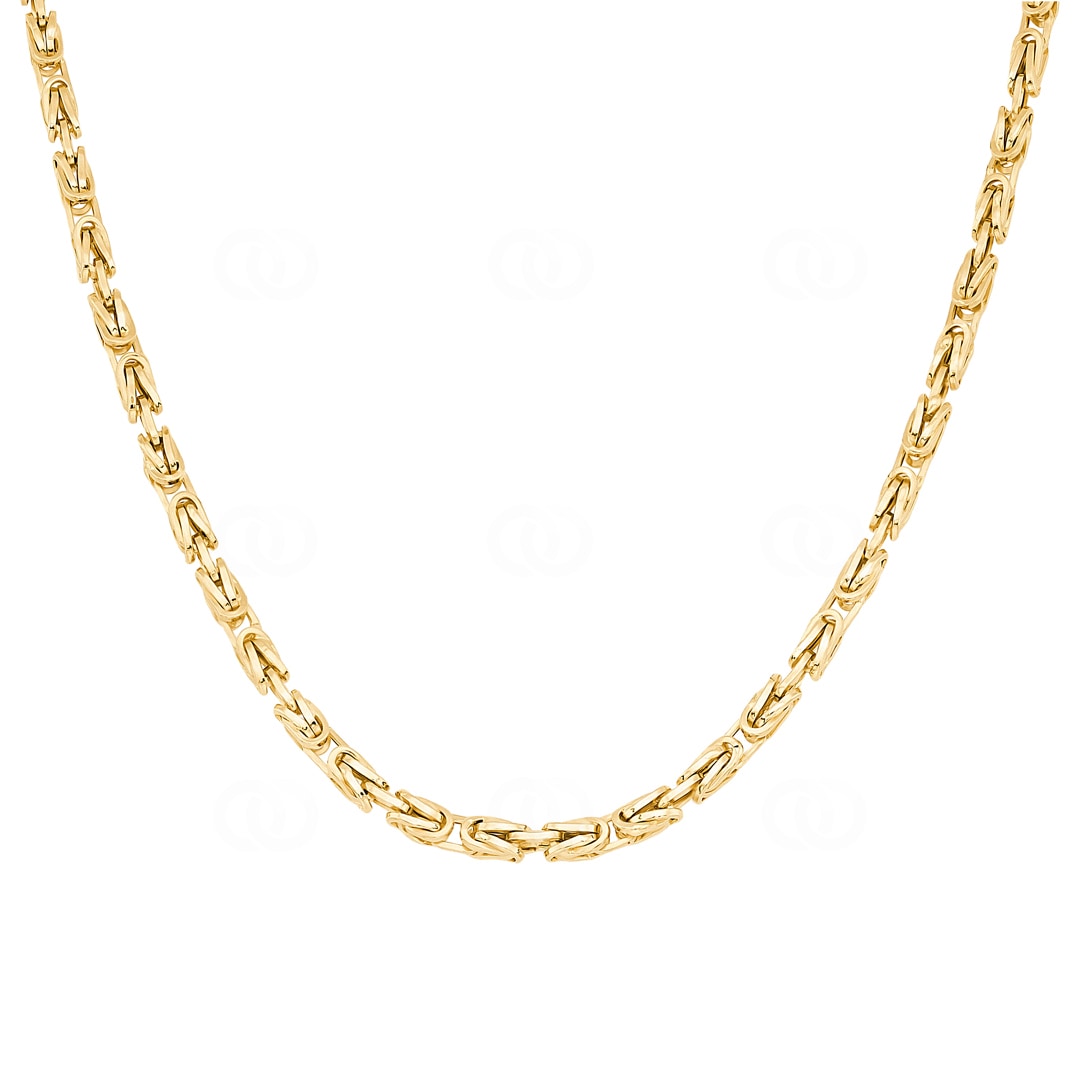 3.0mm Königskette klassisch 750/18 K Gelbgold halbmassiv