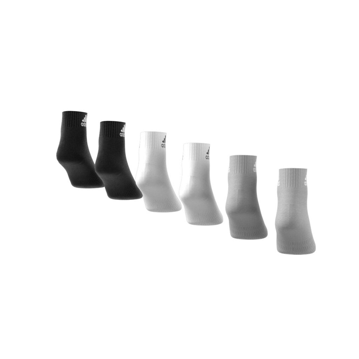 adidas Performance<br>Conjunto de 6 pares de meias acolchoadas para esportes