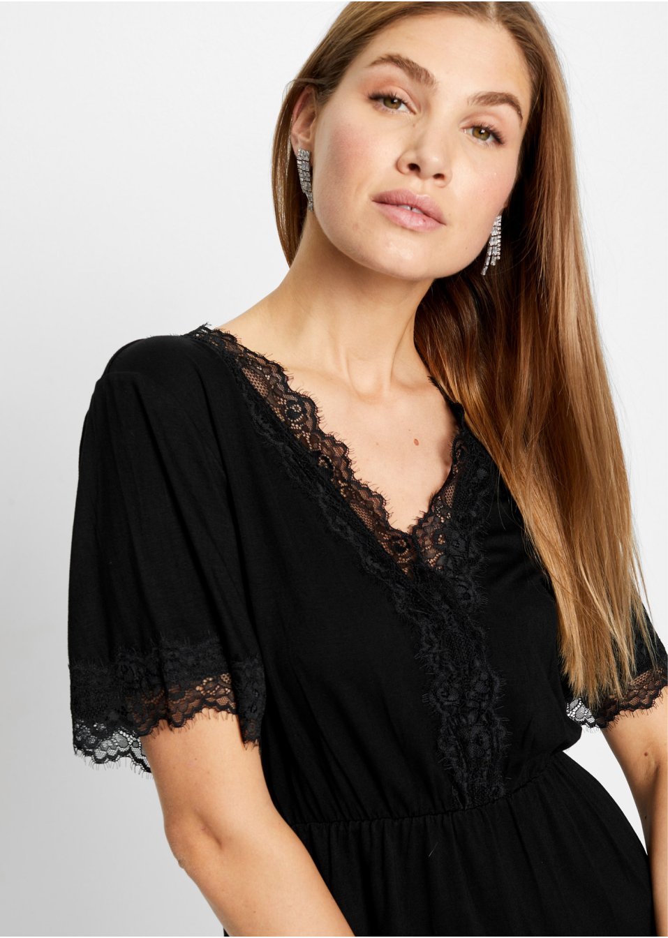 T-shirt à dentelle