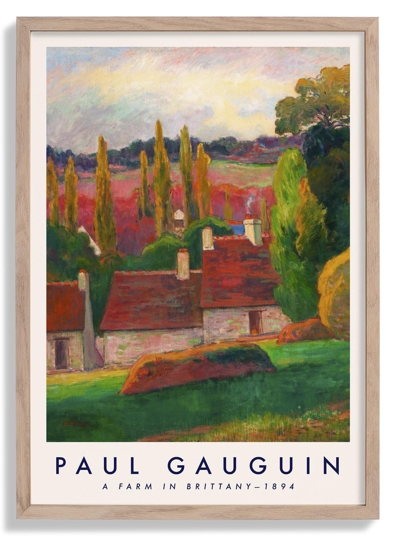 Ein Bauernhof in der Bretagne von Paul Gauguin