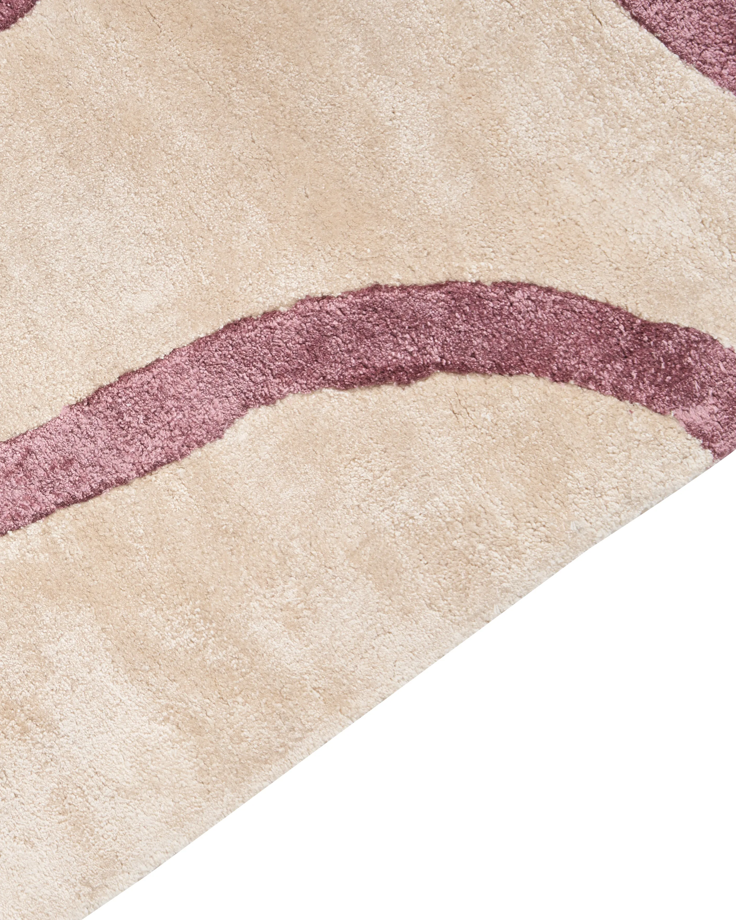 Vloerkleed KAPPAR Beige 160 x 230 cm Viscose