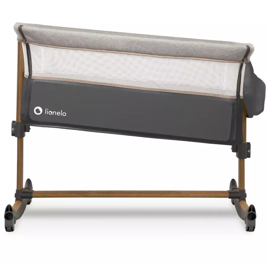 lionelo Beistellbett Leonie grey stone