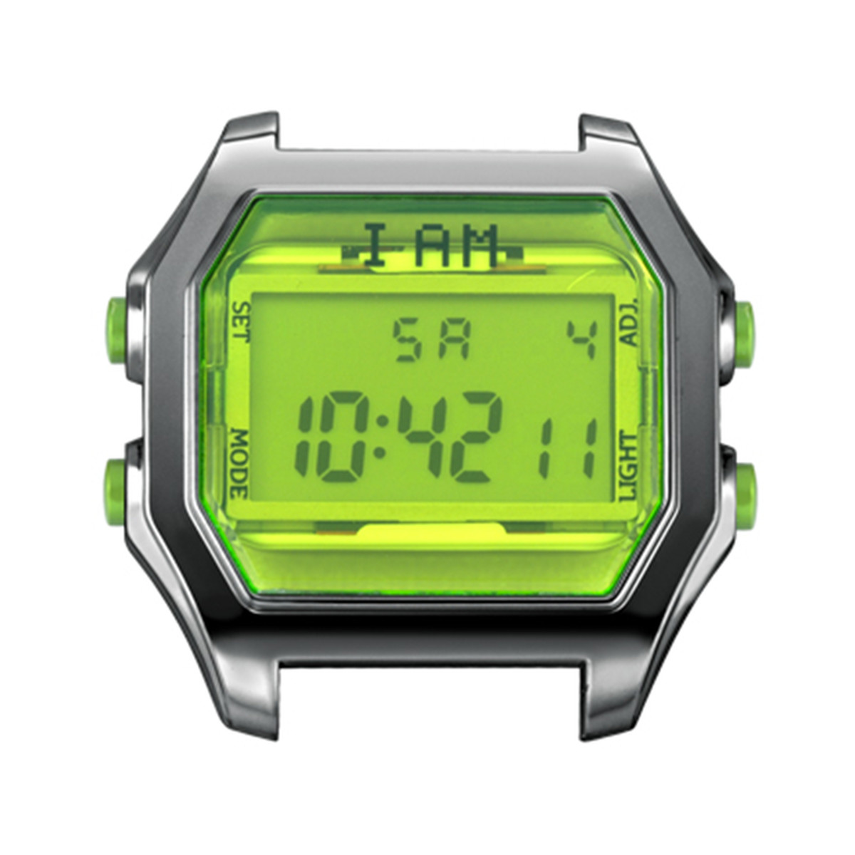 Boîte de montre IAM large polycarbonate gris
