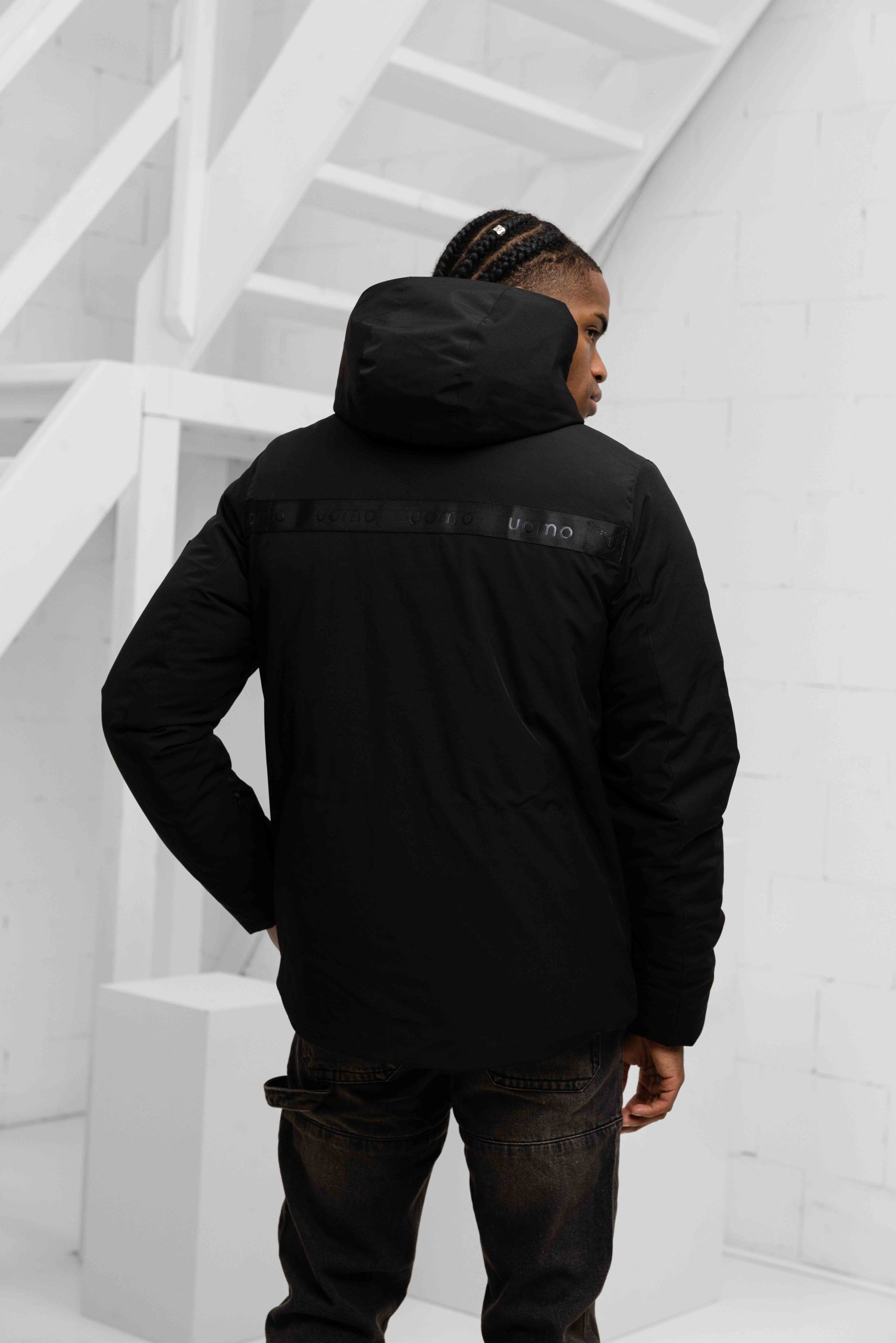 24 Uomo Parka 2.0 Jacket Heren Zwart