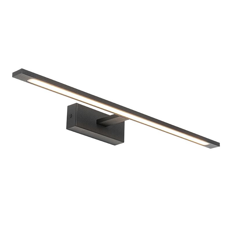 Moderne wandlamp zwart 62 cm incl. LED IP44 - Jerre
