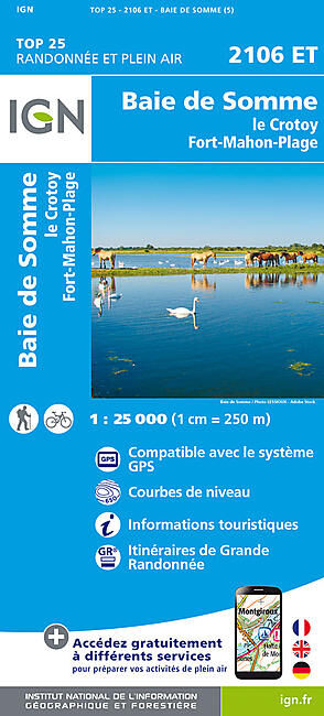 IGN - TOP 25 2106ET LA BAIE DE SOMME 1.25.000