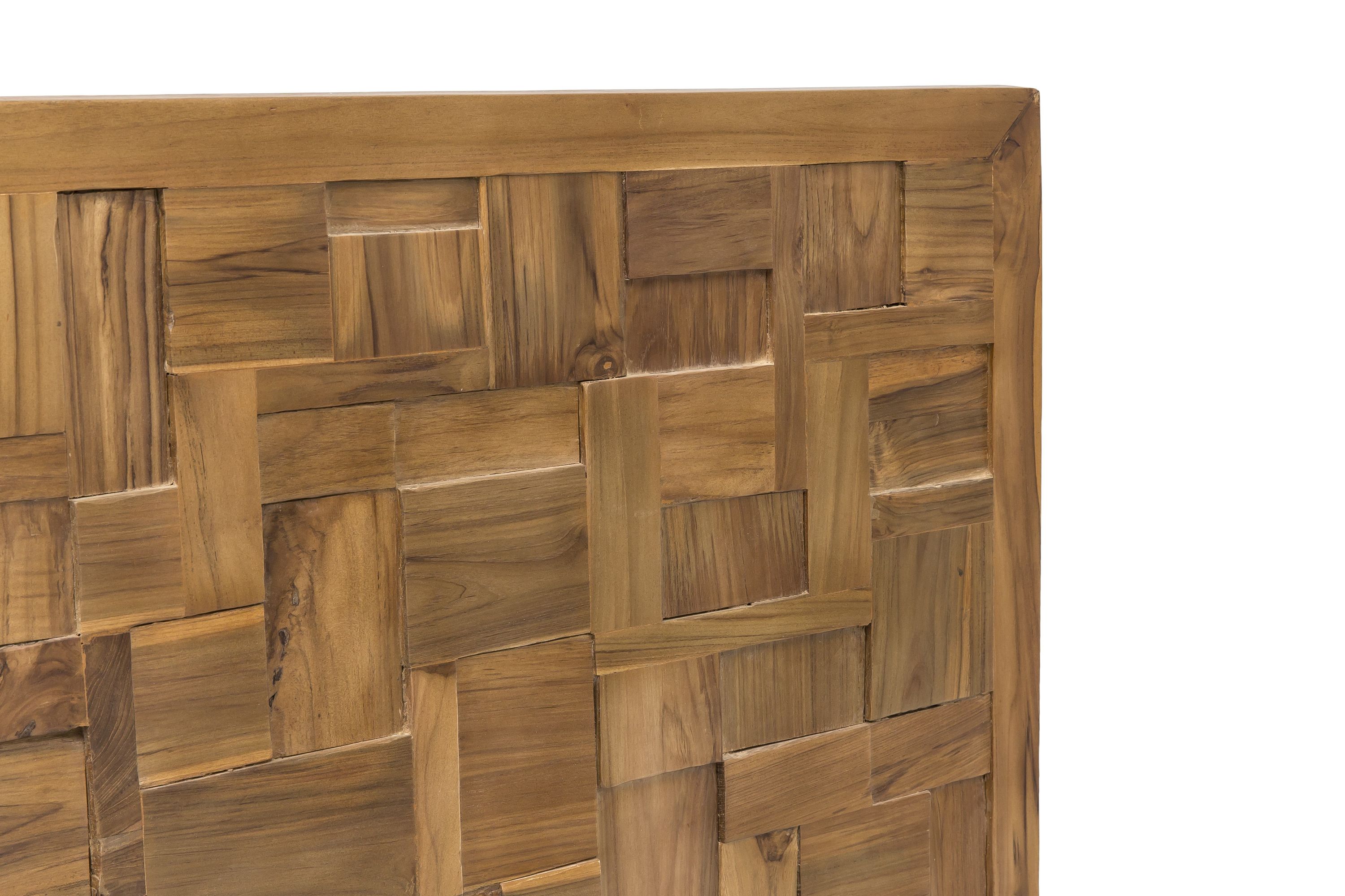 Bettkopfteil Romanteaka Teak Puzzle Betthaupt Ehebett Doppelbett Kopfteil Bettzubehör