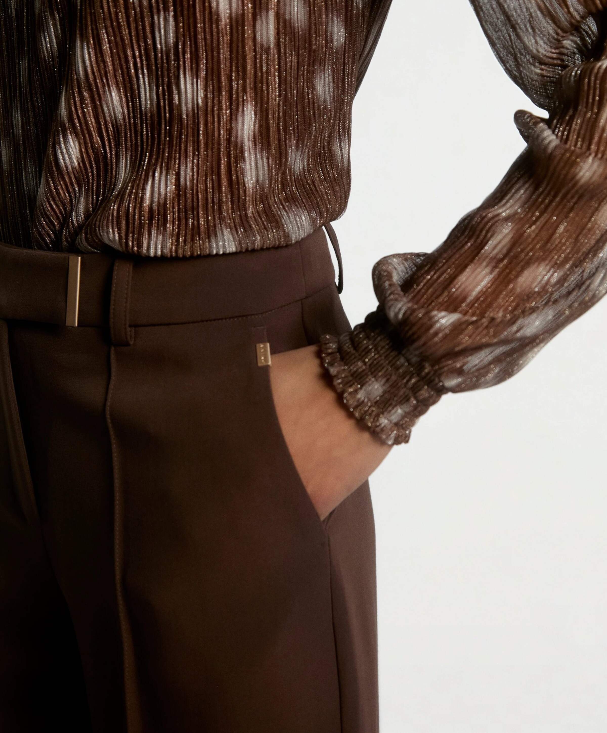 Aaiko CHANTALLE RPES 345 dames broek bruin