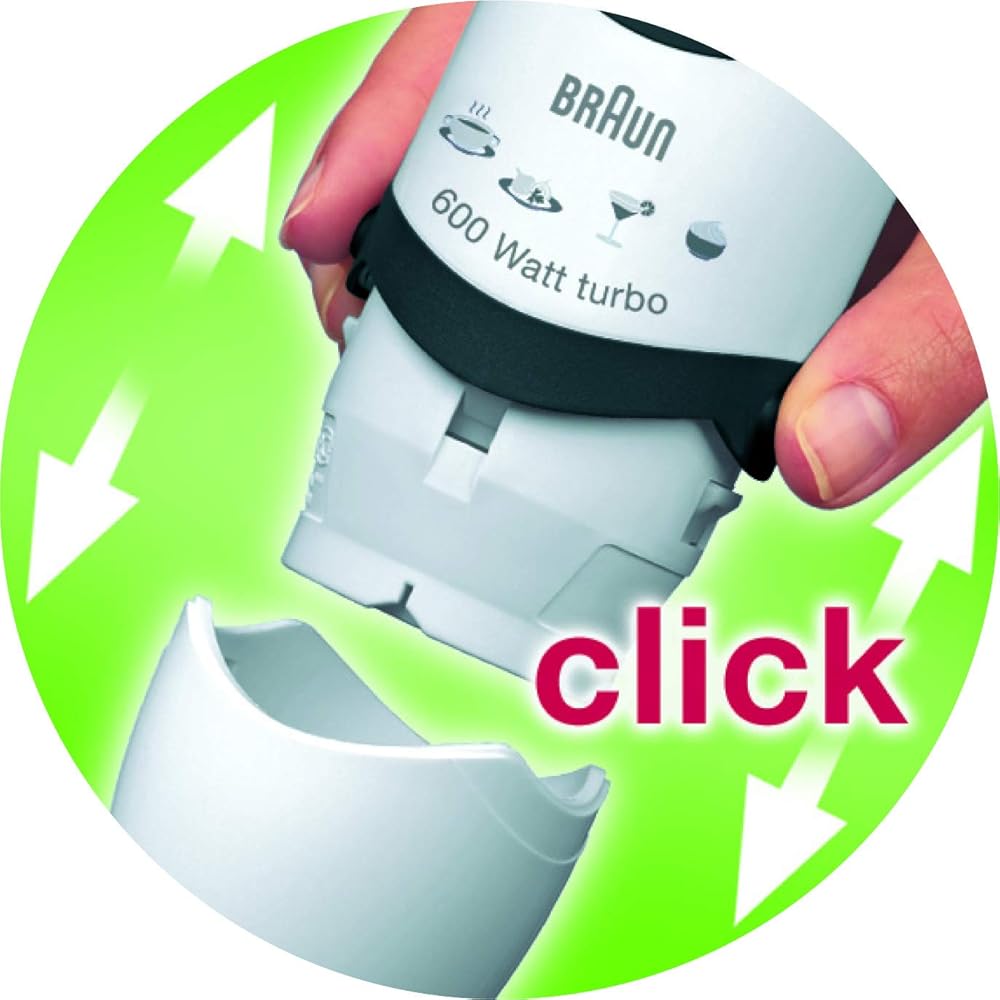 Braun MQ5035WH Sauce Mixeur Plongeant Blanc 10 x 5,7 x 40 cm : Cuisine et Maison